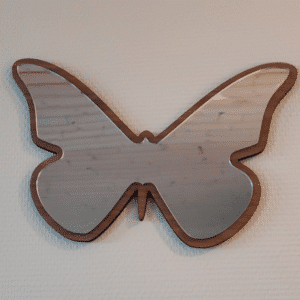 Fin og dekorativ sommerfugl med spejl.