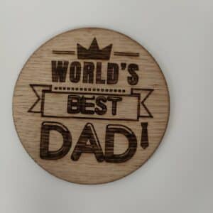 Worlds best dad - ølbrik til verdens bedste far