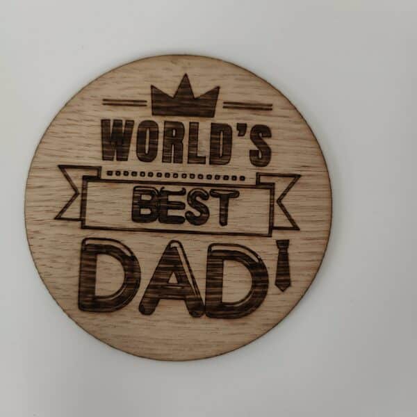 Worlds best dad - ølbrik til verdens bedste far